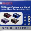 RHEITA Doppelspitzer aus Metall, farblich sortiert