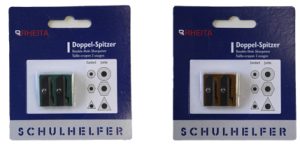 RHEITA Doppelspitzer aus Metall, farblich sortiert, Blisterkarte