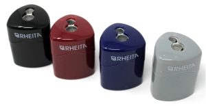 RHEITA Doppeldosenspitzer in Dreikantform,farblich sortiert, Metallklinge
