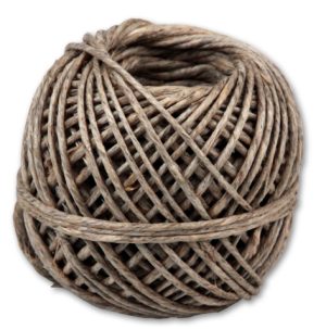 RHEITA Packkordel, fein, 2mm, 20 Meter, natur, PP-Stapelfaser