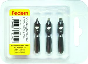 RHEITA Federnset, Bandzug, 1.0+2.0+3.0 mm, 3 Stück in Klarsichtbox
