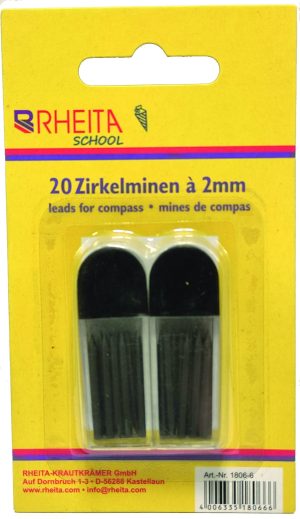 RHEITA Zirkelminen, 2 x 10 in Dose, auf Blisterkarte
