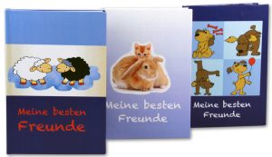 RHEITA Freundebuch "Meine Freunde Buch", A5, vorgedruckt, 30 Blatt, 80g/m², verschiedene Motive