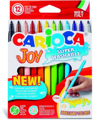CARIOCA Joy Fasermaler, 12 Stück, 2,8 mm Spitze