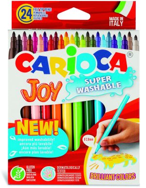 CARIOCA Joy Fasermaler 24 Stück, 2,8 mm Spitze