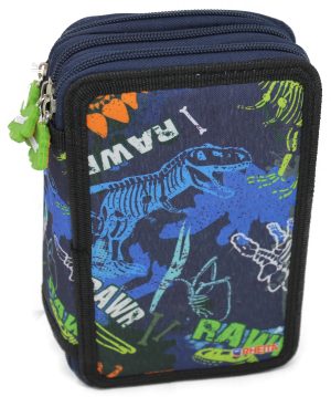 Tripledecker Schüleretui 52-tlg., Motiv "DINO"