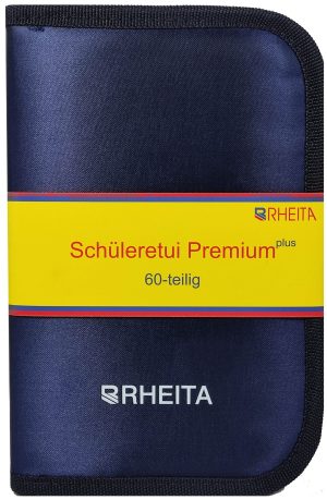 RHEITA Schüleretui Premium, 60-teilig, abwaschbares Material