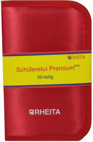 RHEITA Schüleretui Premium, 60-teilig, abwaschbares Material