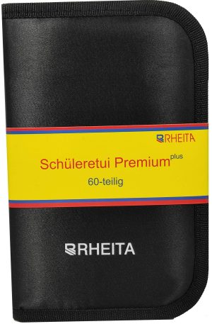 RHEITA Schüleretui Premium, 60-teilig, abwaschbares Material