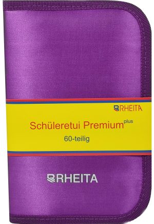 RHEITA Schüleretui Premium, 60-teilig, abwaschbares Material