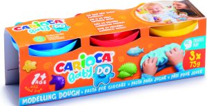 CARIOCA Baby Dough Kinderknete 3 x 75gr, ab 12 Monate