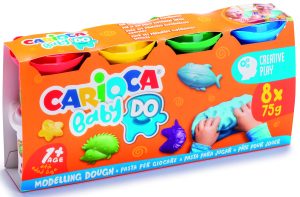 CARIOCA Baby Dough Kinderknete 8 x 75gr, ab 12 Monate