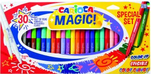 CARIOCA Magic Erasable, Color Changer,Color Up Fasermaler 30 Stück, verschiedene Farb-Effekte