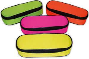 RHEITA Faulenzerbox oval, neon-farben, leer, farblich sortiert, abwaschbares Material