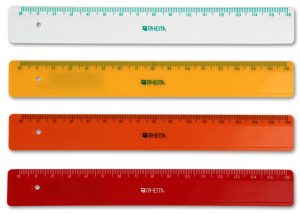RHEITA Kunststofflineal, farblich sortiert, 16 cm