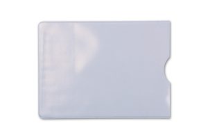 RHEITA Ausweishülle für Straßenbahnausweis, transparent, Größe 97 x 132 mm, 180 µ