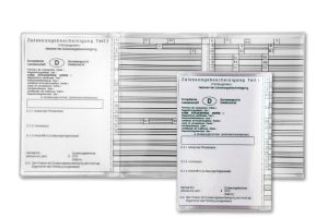 RHEITA Ausweishülle für Fahrzeugschein, transparent, 113 x 220 mm, 180 µ