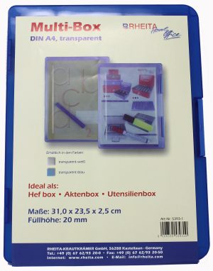 RHEITA Heft & Sammelbox zum Ablegen von wichtigen Unterlagen, DIN A4, farblich sortiert