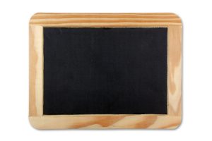 RHEITA Schiefertafel Standard mit Naturholzrahmen