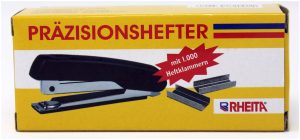 RHEITA Minihefter für Klammer Nr.10 mit 1000 Heftklammern, farblich sortiert
