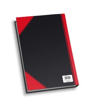 RHEITA Kladde "China-Kladde", A4, blanko,  80 Blatt, 60g/m², schwarz mit roten Ecken