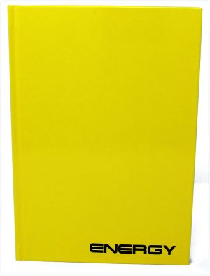 RHEITA Kladde "Energy" mit umlaufenden Druckrand, A4, liniert, 96 Blatt, 70g/m²