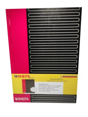 RHEITA Registerbuch DIN A4, 96 Blatt kariert, 90g/m², FSC, A-Z Register beschichtet