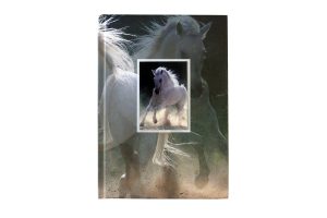 RHEITA Notizbuch mit Wechselbild "Pferd", A5, kariert, 96 Blatt, 70g/m²