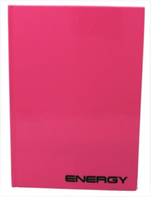 RHEITA Kladde "Energy" mit umlaufenden Druckrand, A5, liniert, 96 Blatt, 70g/m²