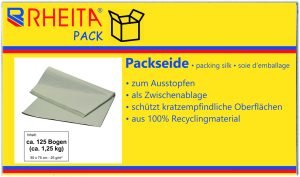 RHEITA Packseide, lichtgrau, 50 x 75 cm, Packung mit 1,25 kg