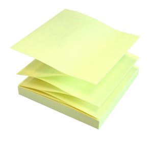 Haftnotizen 75 x 75 mm, Z-Faltung, gelb, 100 Blat