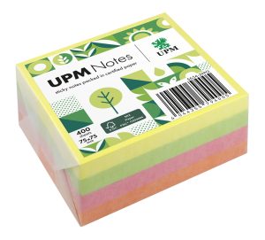 UPM Notes,Brillantmix Würfel, 400 Blatt pro Würfel (100 Blatt je Farbe), Format: 75 x 75
