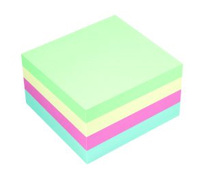 Haftnotizen Würfel 75 x 75mm 400 Blatt, "pastell-mix"