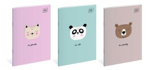 Interdruk Notizheft DIN A6 "BEBE Friends Girls", 32 Blatt DOTS, 90g/m², Softtouch, 3 Designs sortiert