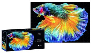 Interdruk Puzzle, 250 Teile, Design "Zierfisch" neon, 48 x 33 cm