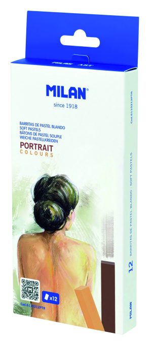 MILAN 12 Softpastell-Stifte, Stiftlänge 65mm