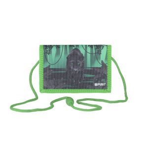 Geldbörse Kinder "Panther", 12,5 x 8,5 cm (zusammengeklappt), Sicherheitsschlaufe, Sicherheitsfenster mit Reißverschluss, Schlüsselring, 1 Reißverschlussfach, Einschubfach, Scheinfach, abnehmbare Kordel, Klettverschluss zum Umklappen, Material: 100 % Polyester, perfekt für Kinderkarten, Schule oder auf Reisen