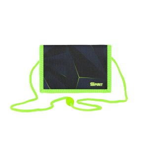 Geldbörse Kinder "Neutral 22/20 green", 12,5 x 8,5 cm (zusammengeklappt), Sicherheitsschlaufe, Sicherheitsfenster mit Reißverschluss, Schlüsselring, 1 Reißverschlussfach, Einschubfach, Scheinfach, abnehmbare Kordel, Klettverschluss zum Umklappen, Material: 100 % Polyester, perfekt für Kinderkarten, Schule oder auf Reisen